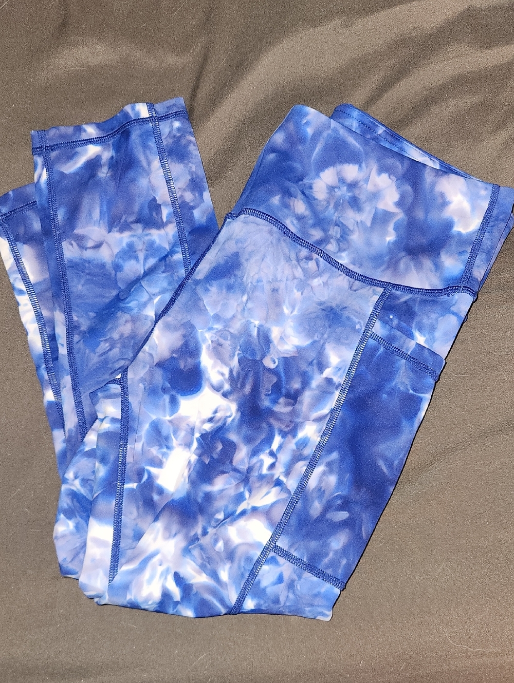 Cvg Blue Tie Dye Leggings